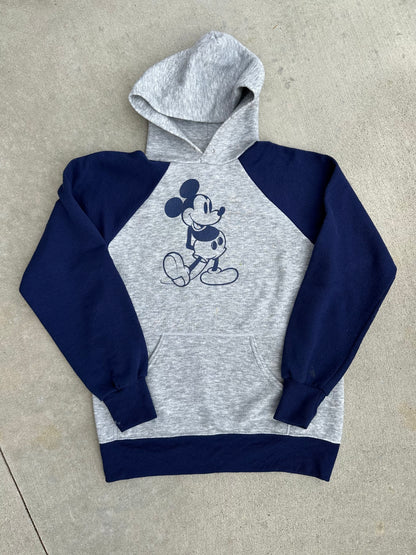 70’s Mickey Mouse Raglan Hoodie (Unisex S)