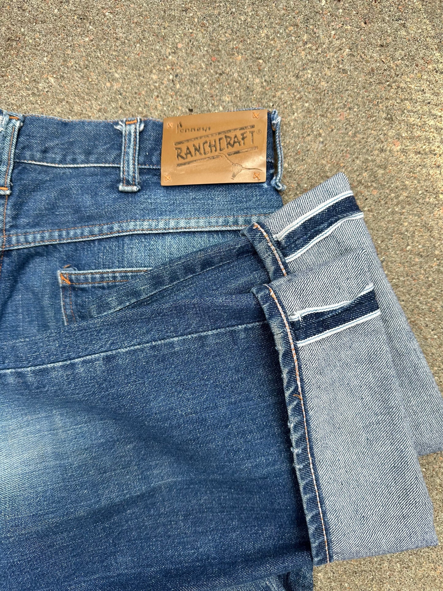 1960’s Ranchcraft Full Selvedge Western Jeans USA (33x31)