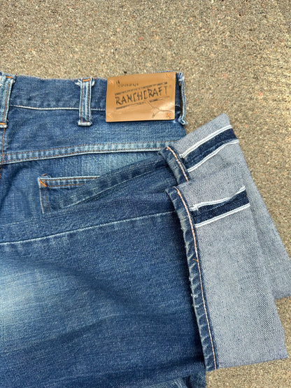 1960’s Ranchcraft Full Selvedge Western Jeans USA (33x31)