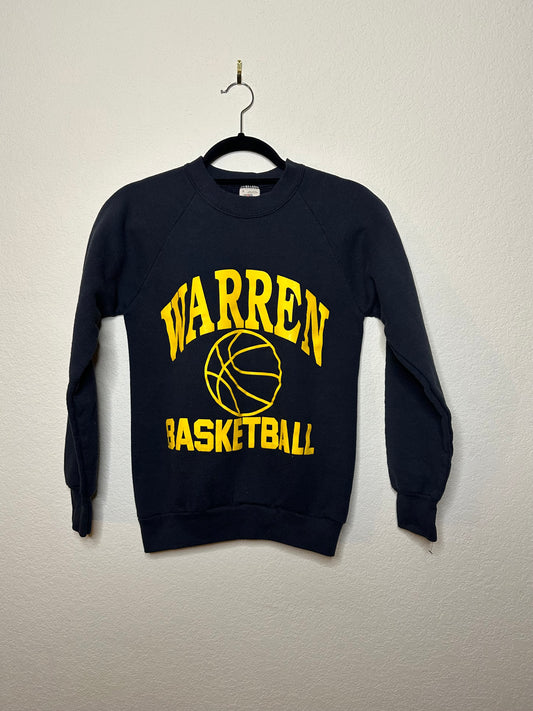 80’s Raglan Warren Basketball Double Sided Graphic Sweatshirt (Women’s XS)