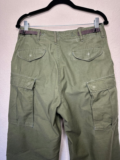 60’s Military M65 Cotton OG Cargo Field Pants (Unisex S)