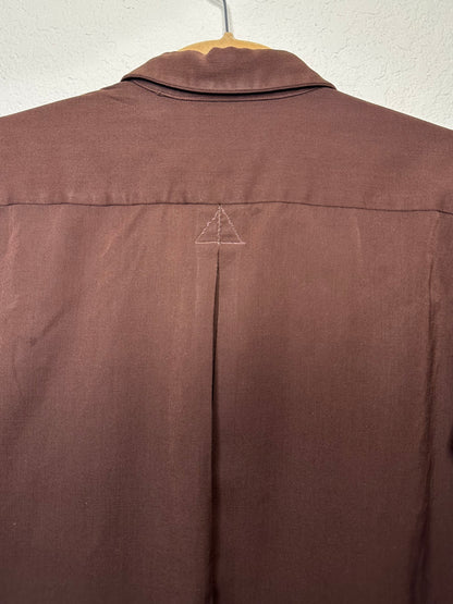 40’s Wool Gabardine Western Shirt (Unisex S)