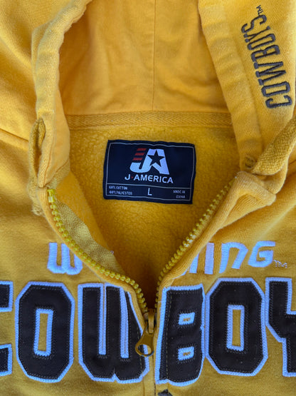 Wyoming Cowboys Zip-Up Hoodie (Unisex L)