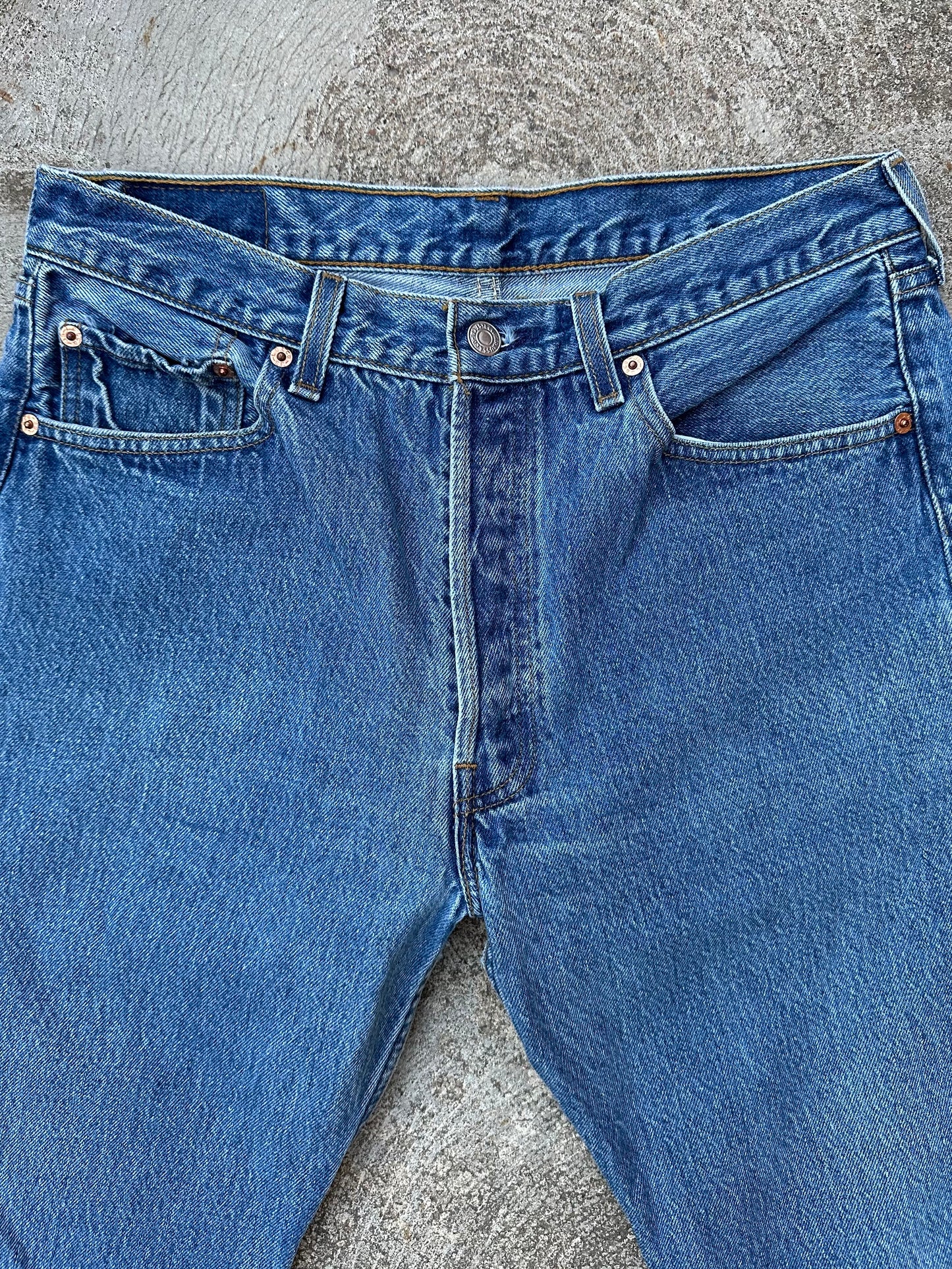 90’s Levi’s 501xx STF Denim Jeans USA (Men’s 31x29 / Women’s 29)