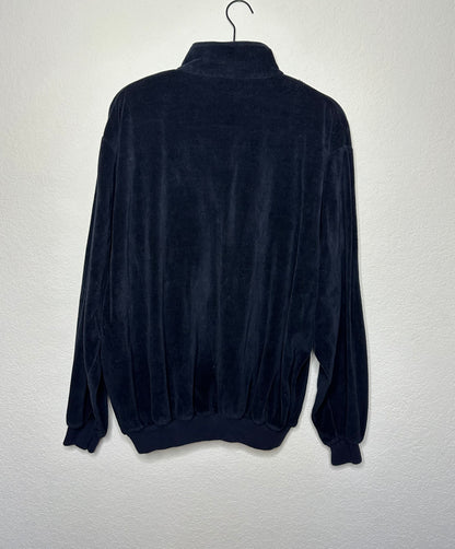 Vintage Velvet Quarter-Zip Shirt (Unisex L)