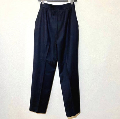 Vintage CHANEL High-Rise Wool Cashmere Pants (0/2)