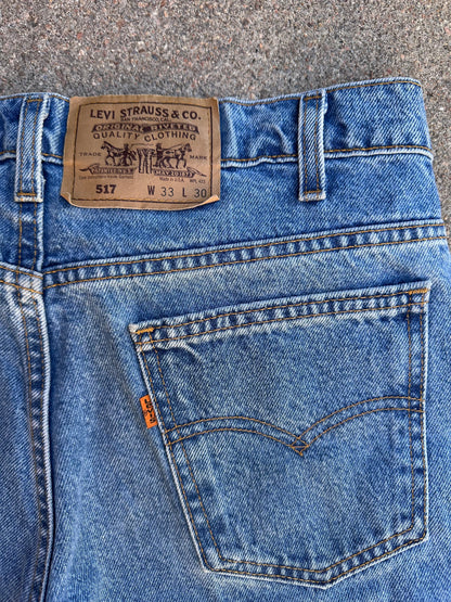 90’s Levi’s 517 Orange Tab USA Jeans (Men’s 32x29.5 / Women’s 29/30)