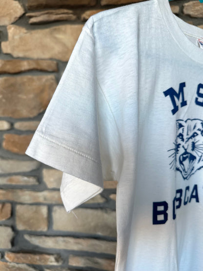 50’s Deadstock CHAMPION “Running Man” Montana State Bobcats Single Stitch Tee (Unisex M)