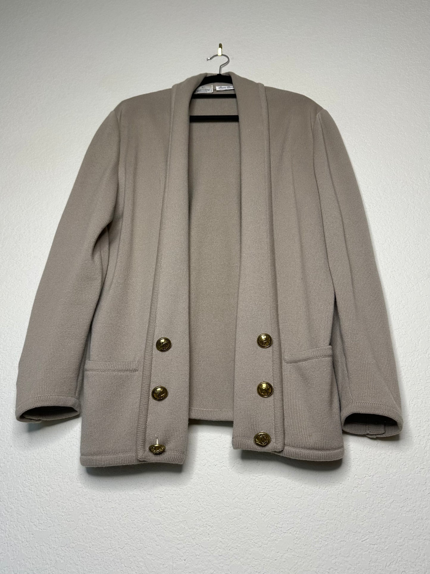 80’s Valentino Boutique Wool Open Cardigan (Unisex L)