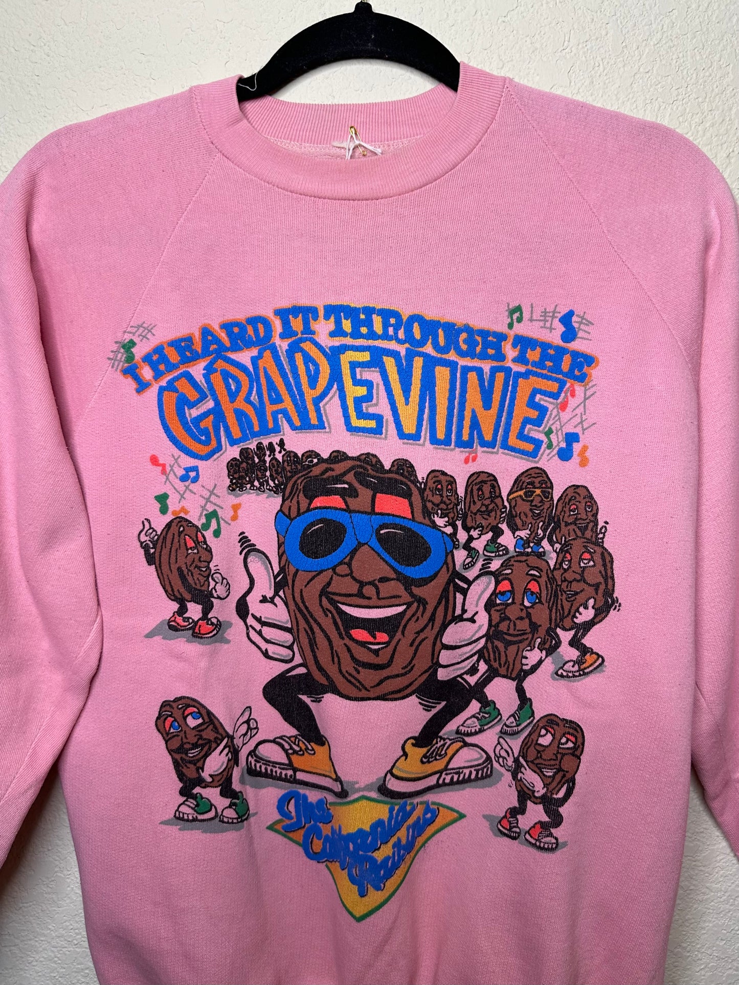 80’s The California Raisins Raglan Sweatshirt (Unisex S/M)