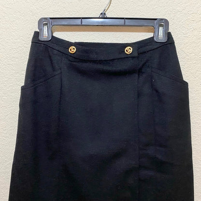 80’s CHANEL Wool Cashmere Wrap Skirt (XS/S)