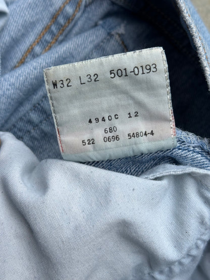90’s Levi’s 501 Denim Jeans USA (Men’s 31x29 / Women’s 29)