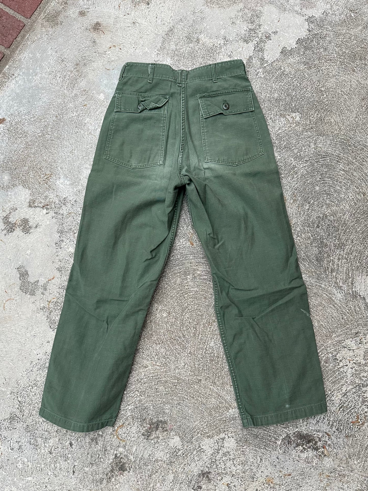60’s US Military OG-107 Cotton Sateen Field Pants (27x28)