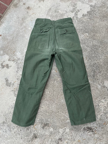 60’s US Military OG-107 Cotton Sateen Field Pants (27x28)