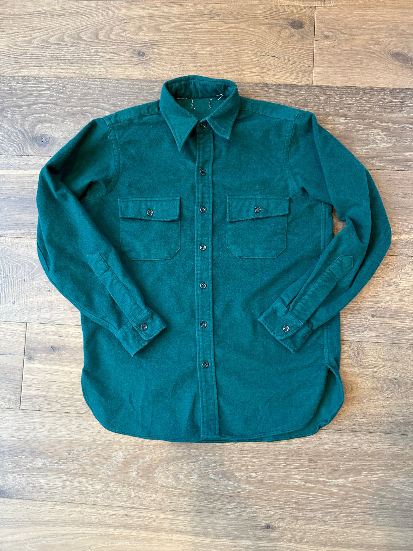 80’s Short Horn Chamois Cotton Flannel Shirt (Unisex L)