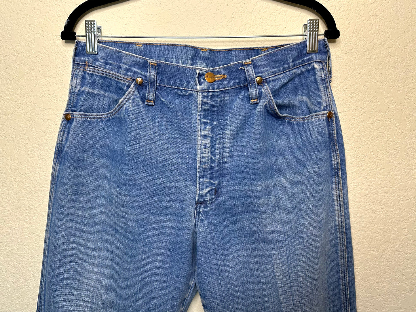 70’s Wrangler Exposed Rivet No Fault Denim Cowboy Cut Jeans (31x31/Modern 8)