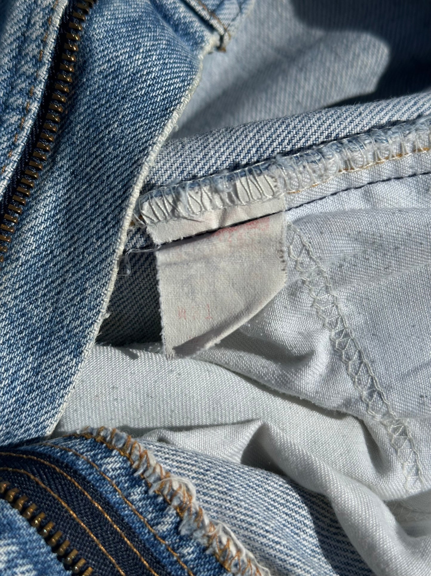 Custom Beaded 80’s Levi’s 505 Orange Tab Jeans (Modern 6)