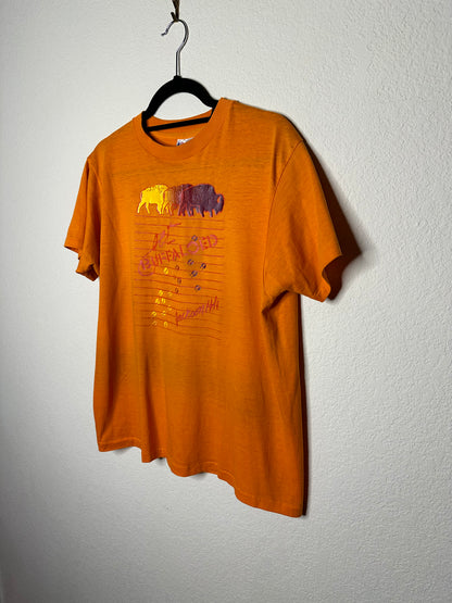 80’s Jackson Hole Get Buffaloed Paper Thin Single Stitch Tee (Unisex M)