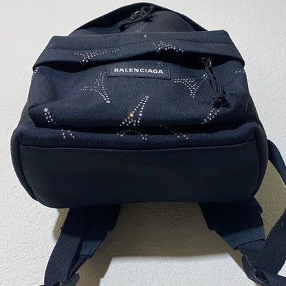 Balenciaga Special Collection Rhinestone Explorer Mini Backpack