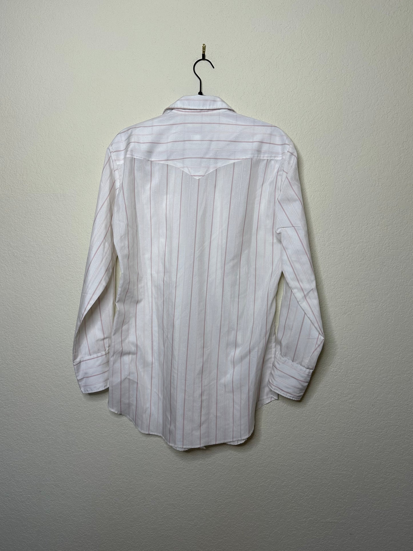 70’s H Bar C Ranchwear Pinstripe Western Pearl Snap Shirt (Unisex M)