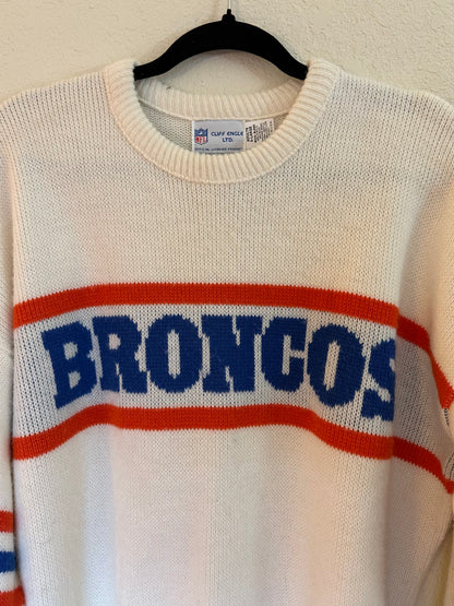 80’s Cliff Engle Denver Broncos Sideline Sweater (Unisex L)