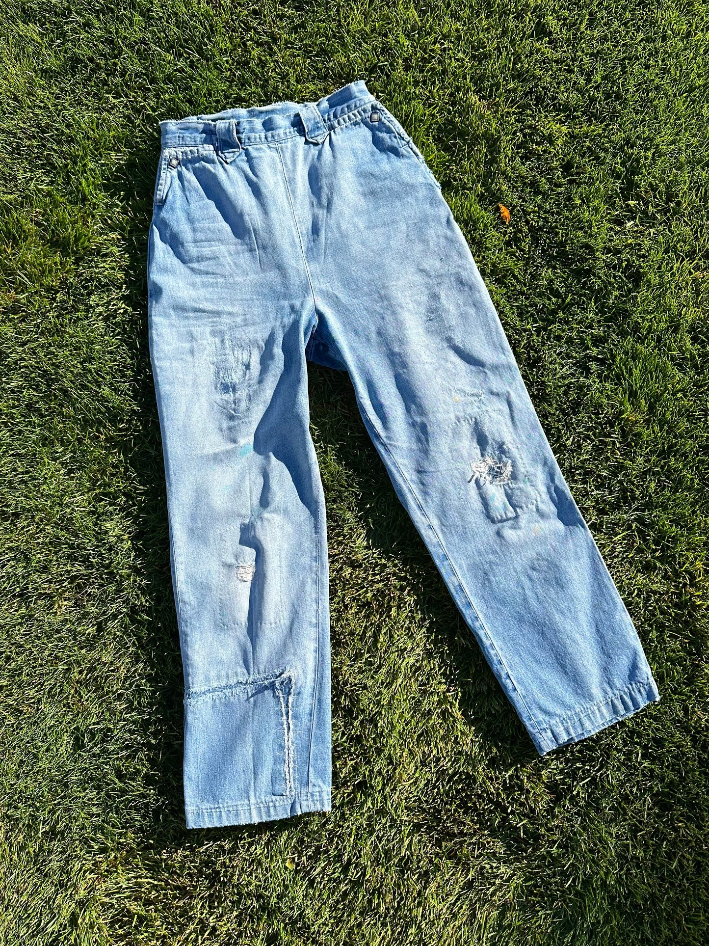 Rare 50’s LEVI’S Big E Western Side Zip Shorthorn Denim Pants (Women’s