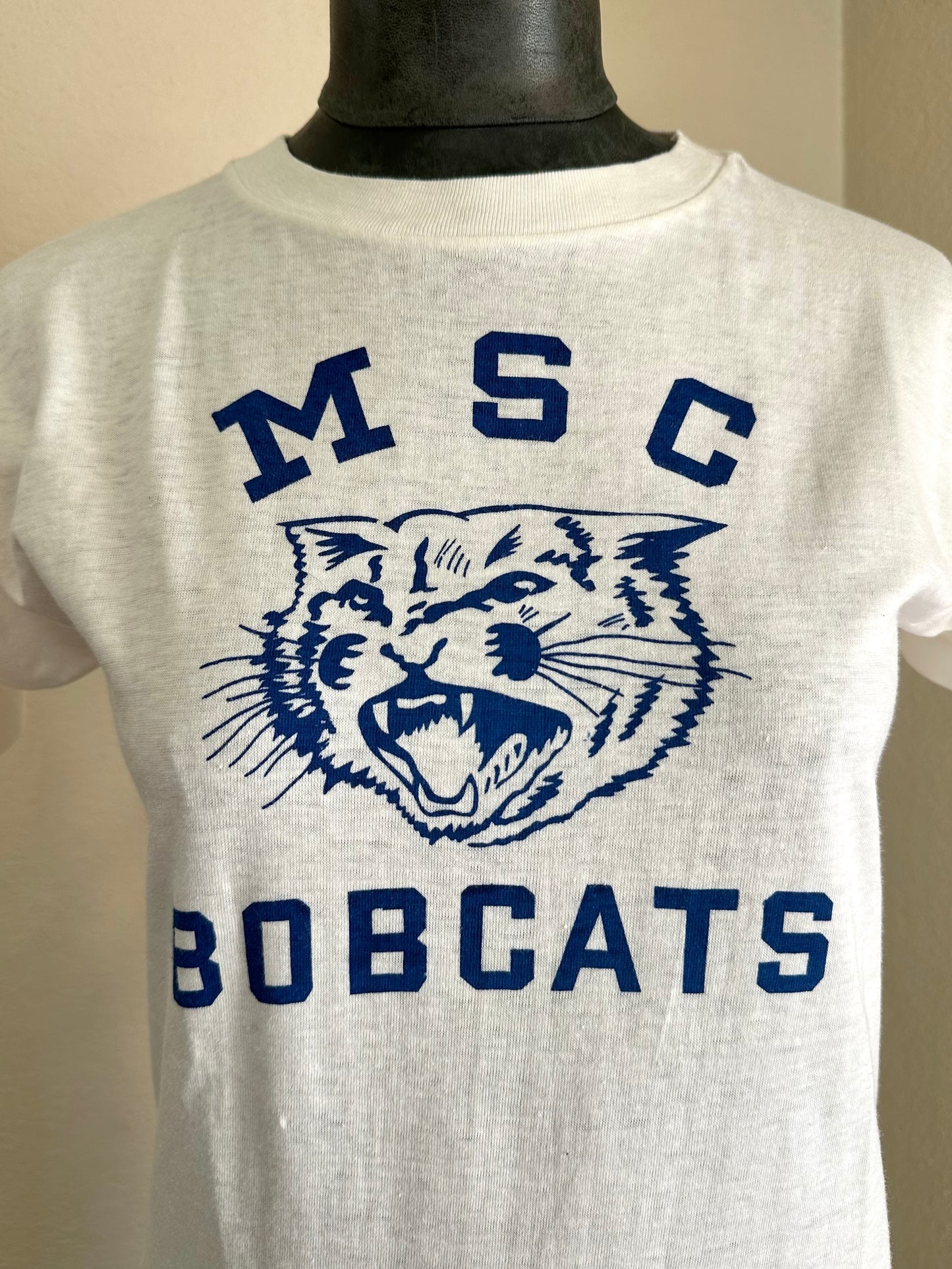 50’s Deadstock CHAMPION “Running Man” Montana State Bobcats Single Stitch Tee (Unisex M)