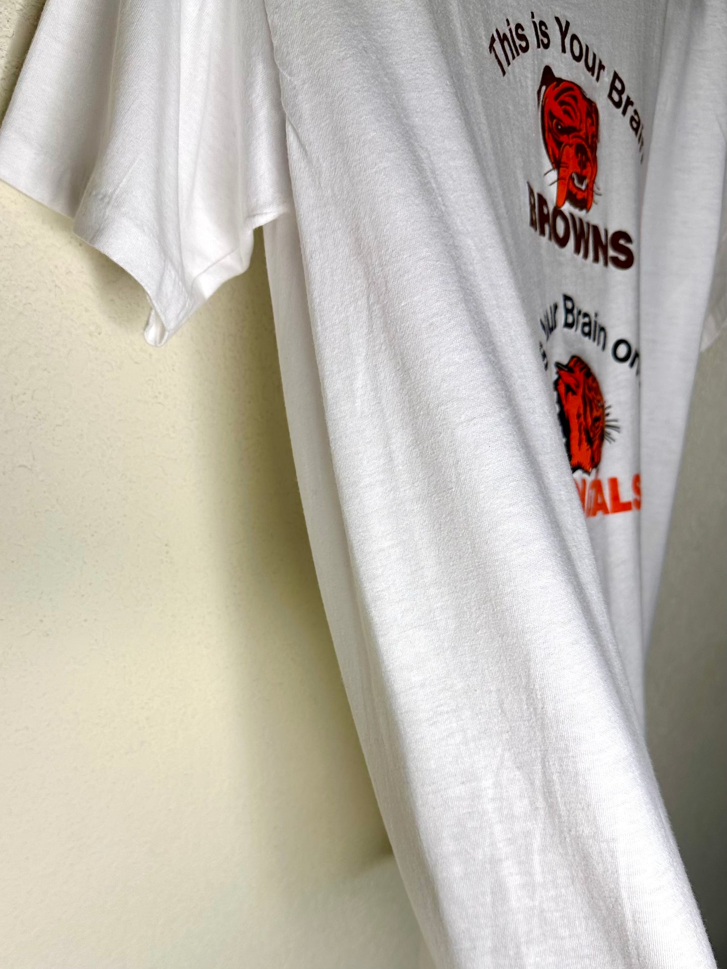 80’s NFL Browns vs Bengals Single Stitch Tee (Unisex M)