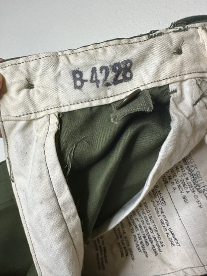 50’s US Military M-1951 Cotton OG Cargo Field Trousers (Men’s M)