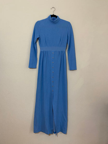 70s Brandye California Empire Waist Maxi Dress (S)