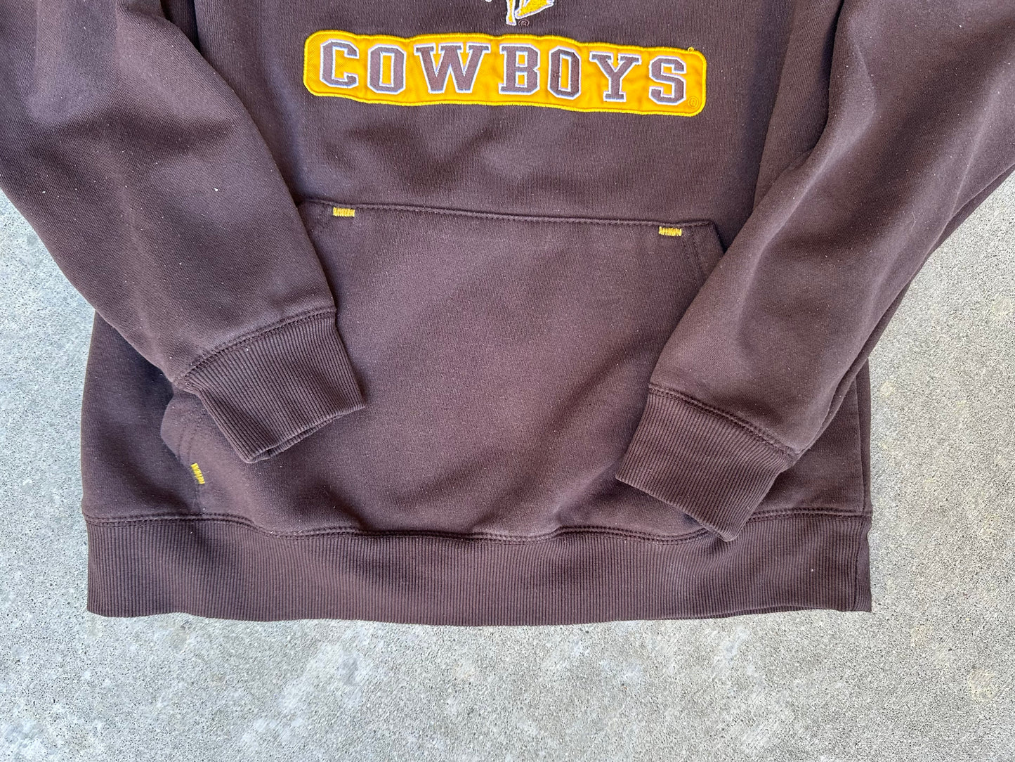 Wyoming Cowboys 2-Tone Hoodie (Unisex L)