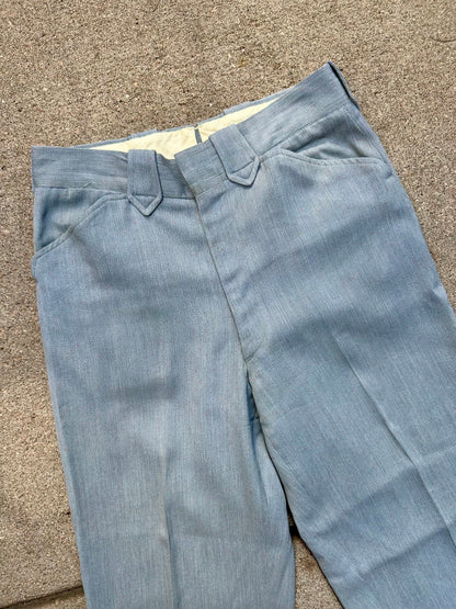 50’s Rockabilly Wool Gabardine Western Pants (Unisex 29)