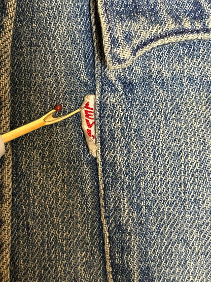 60’s LEVI’S “Big E” White Tab Denim Western Shirt Jacket (Men’s M / Women’s L)