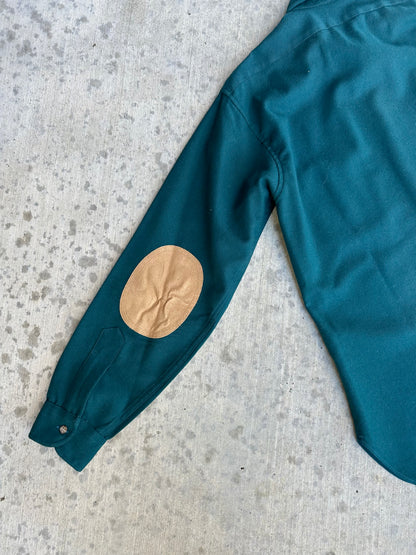 70’s Pendleton Suede Patch Solid Wool Shirt (Men’s M)