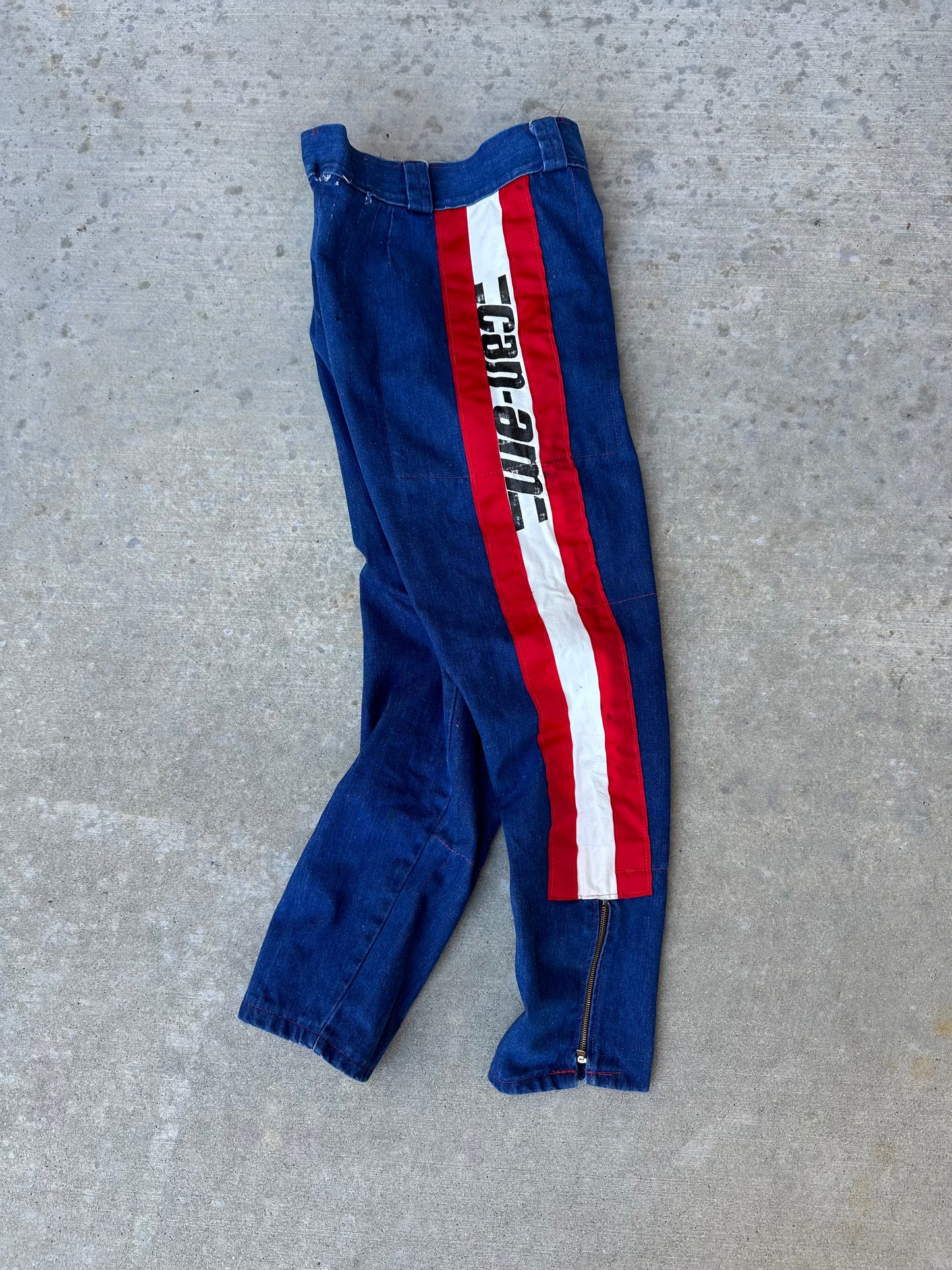 Rare 70’s Handmade Denim Motocross Racing Pants (34x30)