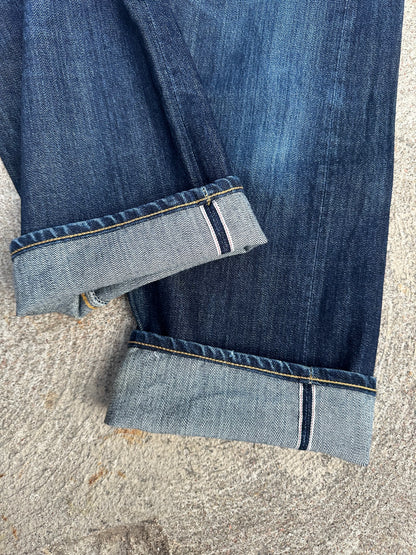 1947 LEVI’S LVC Big E 501XX Redline Selvedge Japanese Denim Jeans USA (30x31/Modern 28/29) Repro