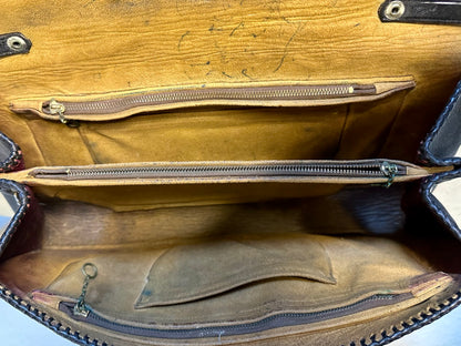 40’s Hand-Tooled Leather Western Bag