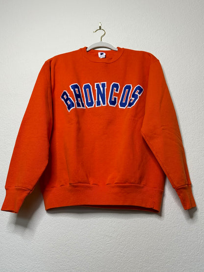 80’s Denver Broncos Patched Logo Sweatshirt USA (Unisex M)