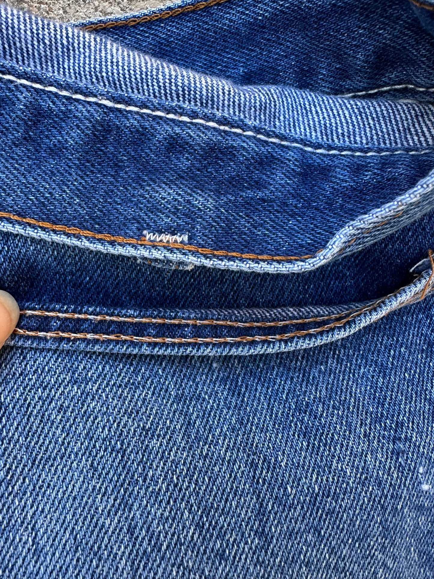80’s-90’s Rustler Great Fades Distressed Crop Jeans (Men’s 31x27 / Women’s 30)
