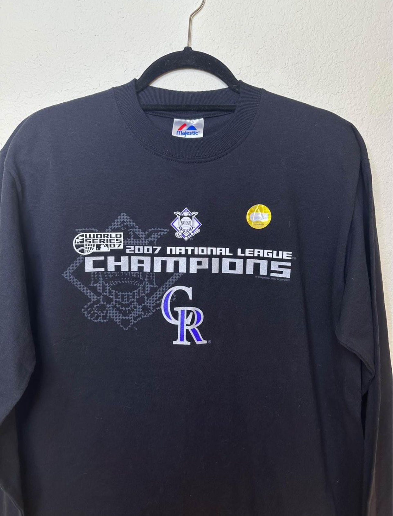 2007 Colorado Rockies NL Champions Tee (Unisex L)