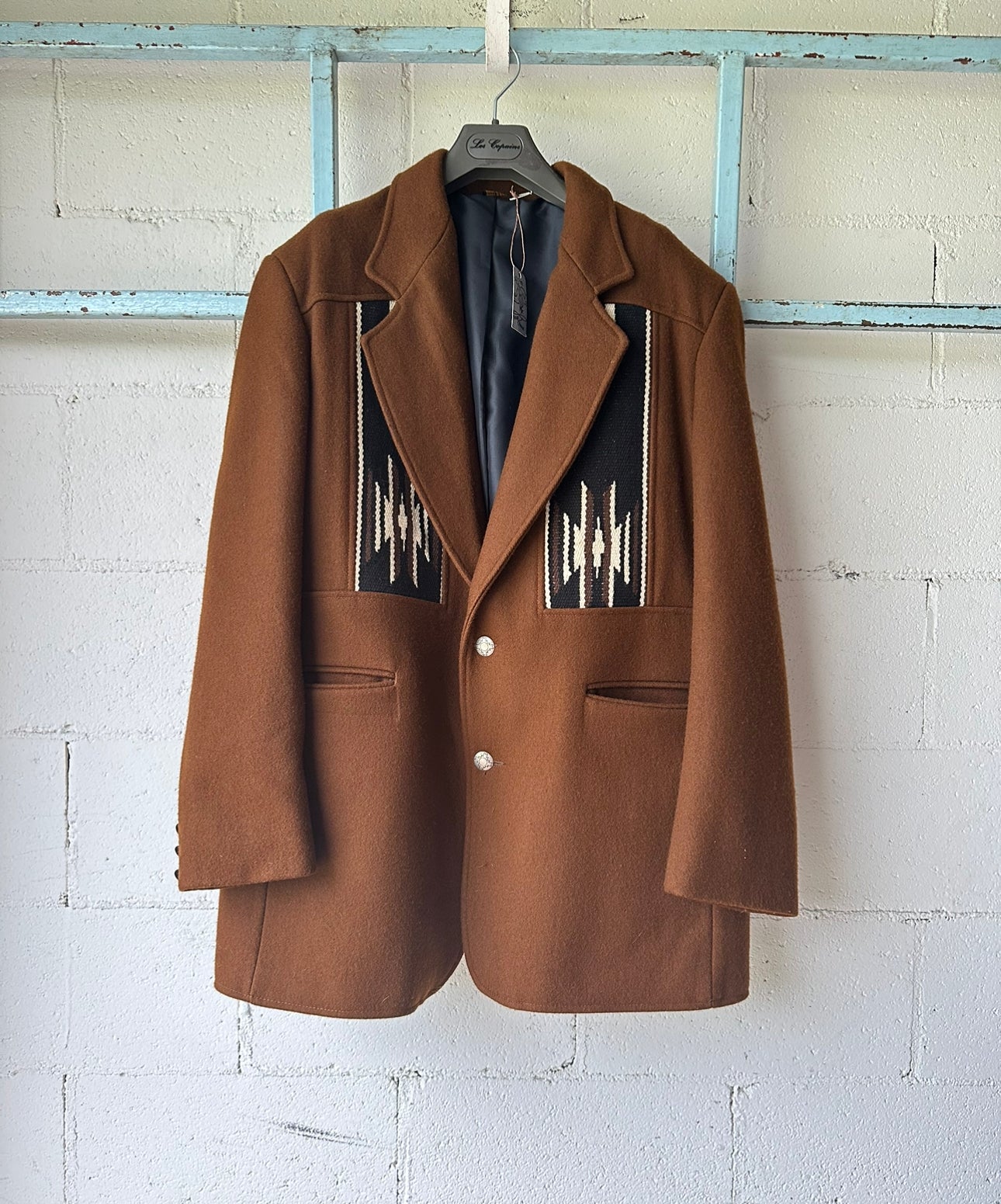 Vintage Pioneer Wear Chimayo Inlay Wool Western Blazer (Men’s 44L)