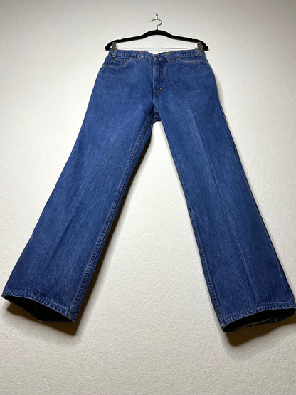 70’s Levi’s Movin’ On Riveted Orange Tab Bootcut Jeans (32x31/Modern 8/10)