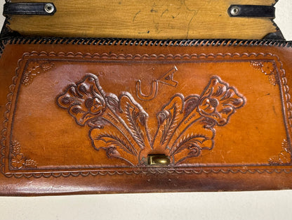 40’s Hand-Tooled Leather Western Bag