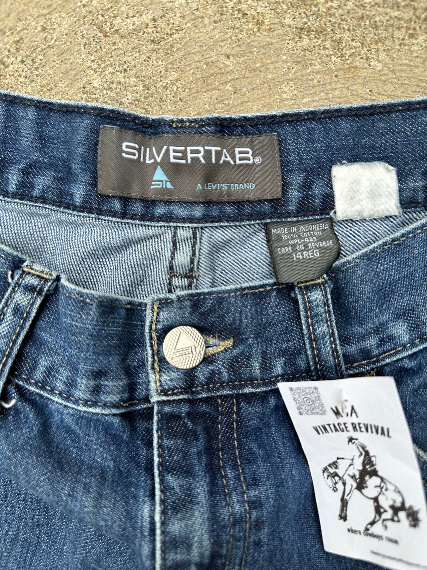 90’s Levi’s SILVER TAB 751 Carpenter Wide Leg Crop Women Jeans (27x25.5 / Modern 25)