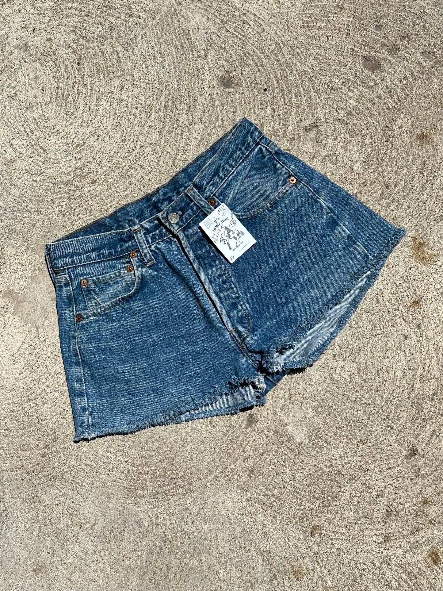 70’s Levi’s Redline Selvedge 501 STF Denim Cutoff Shorts (27” / Modern 25)