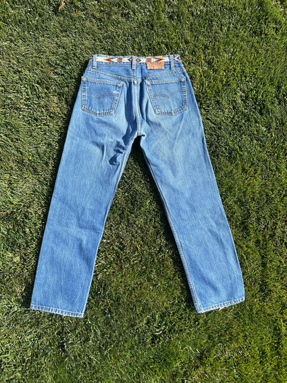 Custom Beaded 90’s Levi’s 501 Jeans (Modern 2/4)