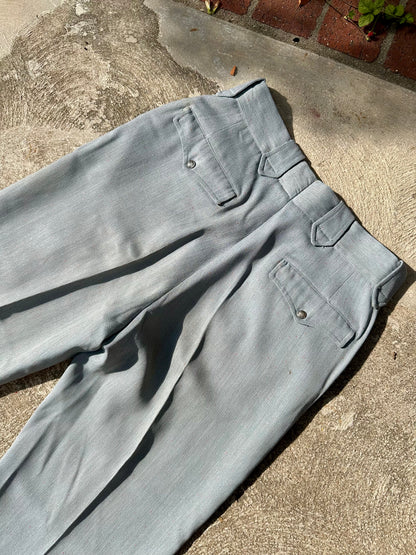 50’s Rockabilly Wool Gabardine Western Pants (Unisex 29)
