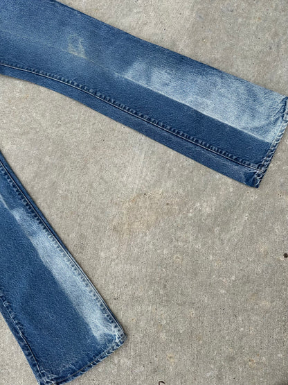70’s Levi’s 517 Boot Cut #8 USA Jeans w/ Half Leg Fades (Men’s 28x33 / Women’s 26)