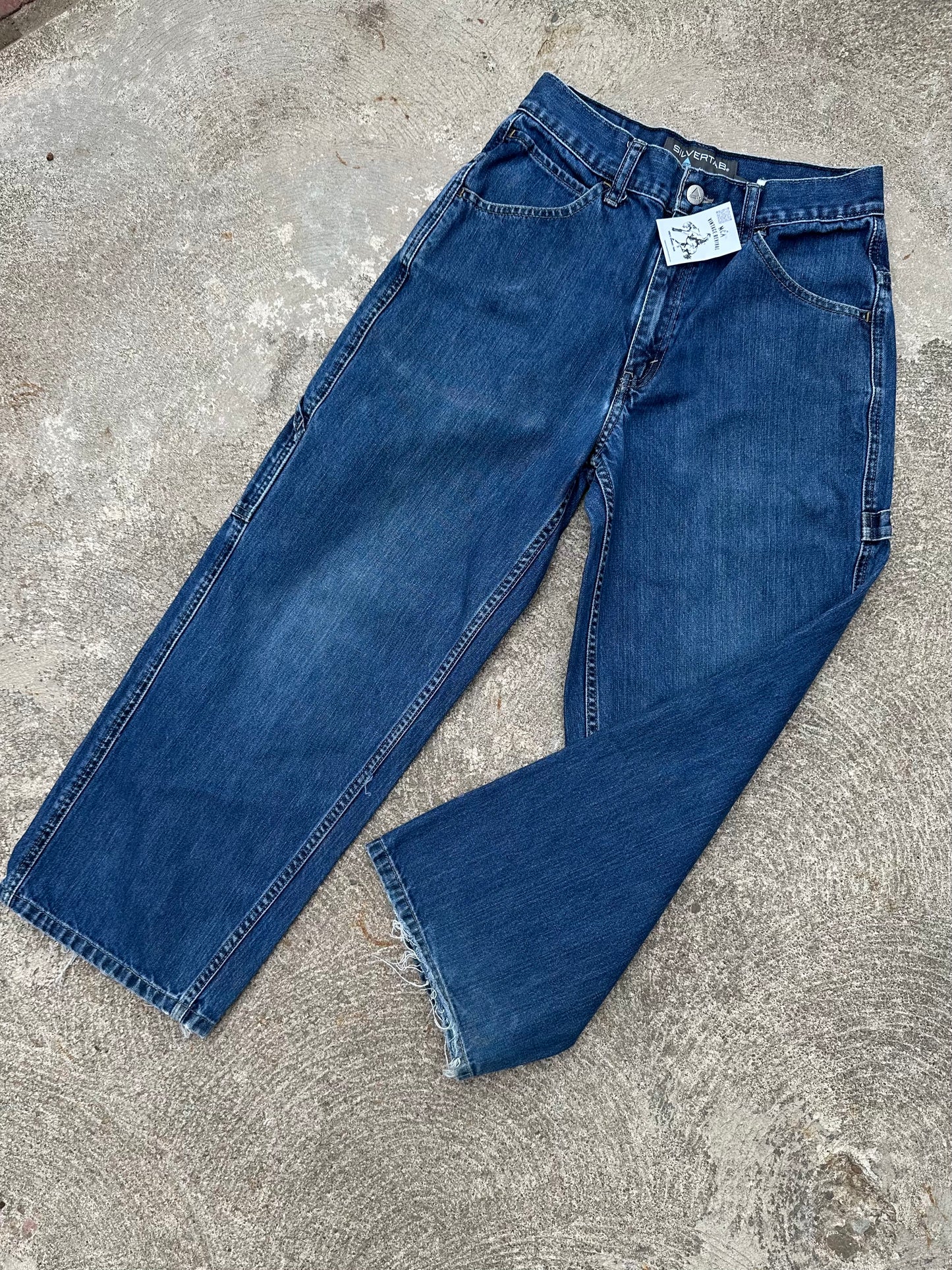 90’s Levi’s SILVER TAB 751 Carpenter Wide Leg Crop Women Jeans (27x25.5 / Modern 25)