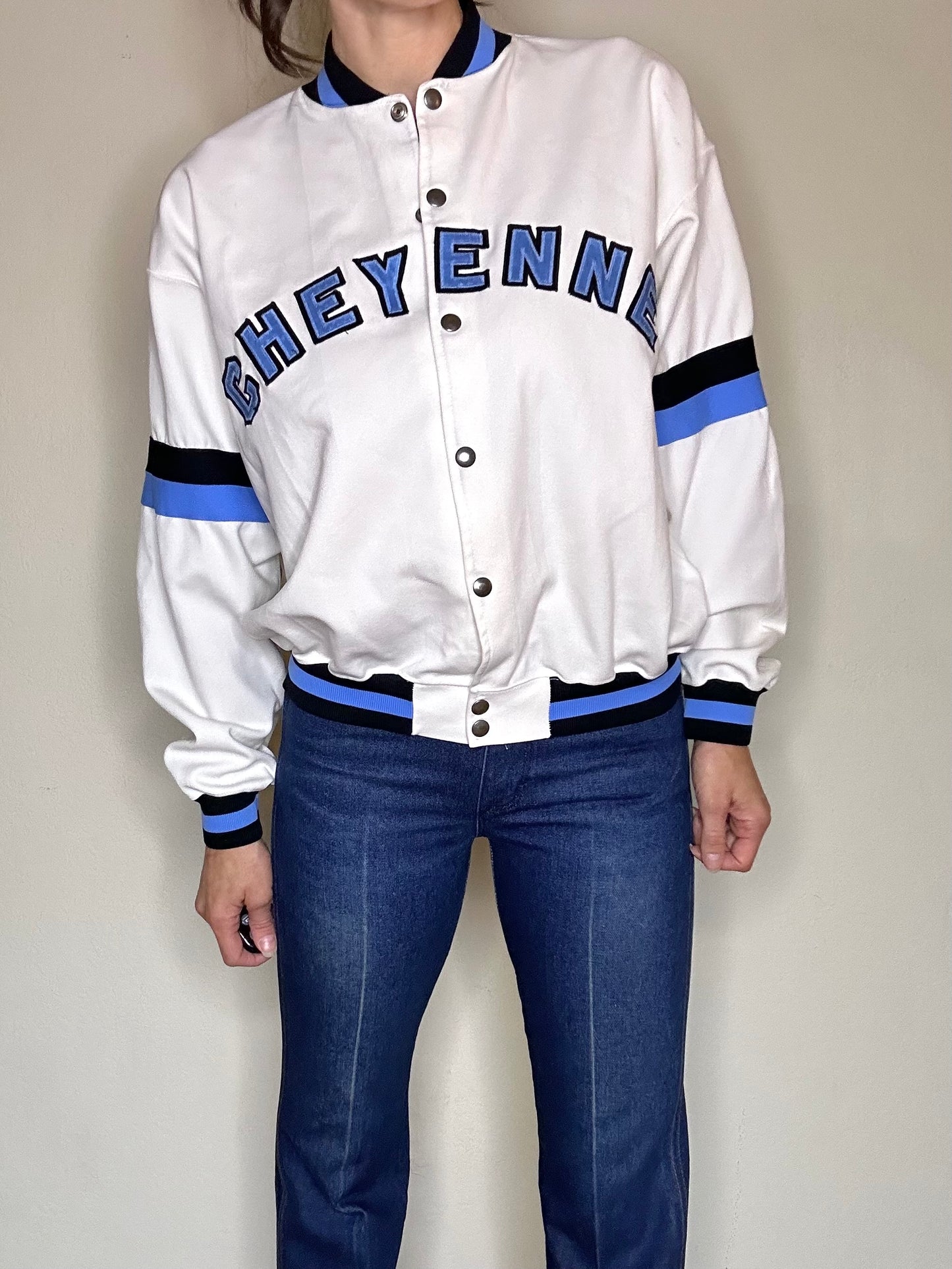 70’s Russell Athletic Warmup Jacket Cheyenne East (Unisex M/L)